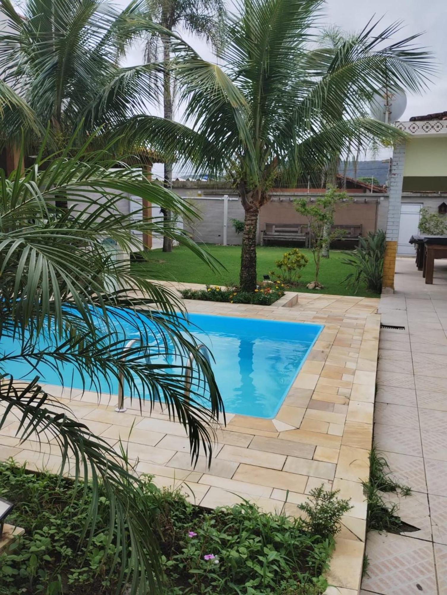 Piscina 6 Quarto 300M Praia Jardim Churrasqueira 16 Pessoas Garagem 3 Carros Monitoramento 24 Horas Mesa De Sinuca Itanhaém Exterior foto